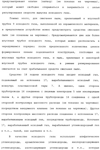 Пластмассовая тара, покрытая алмазоподобной углеродной пленкой, устройство для изготовления такой тары и способ изготовления такой тары (патент 2336365)