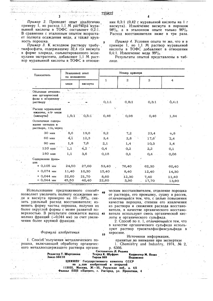 Способ получения металлического порошка (патент 725822)