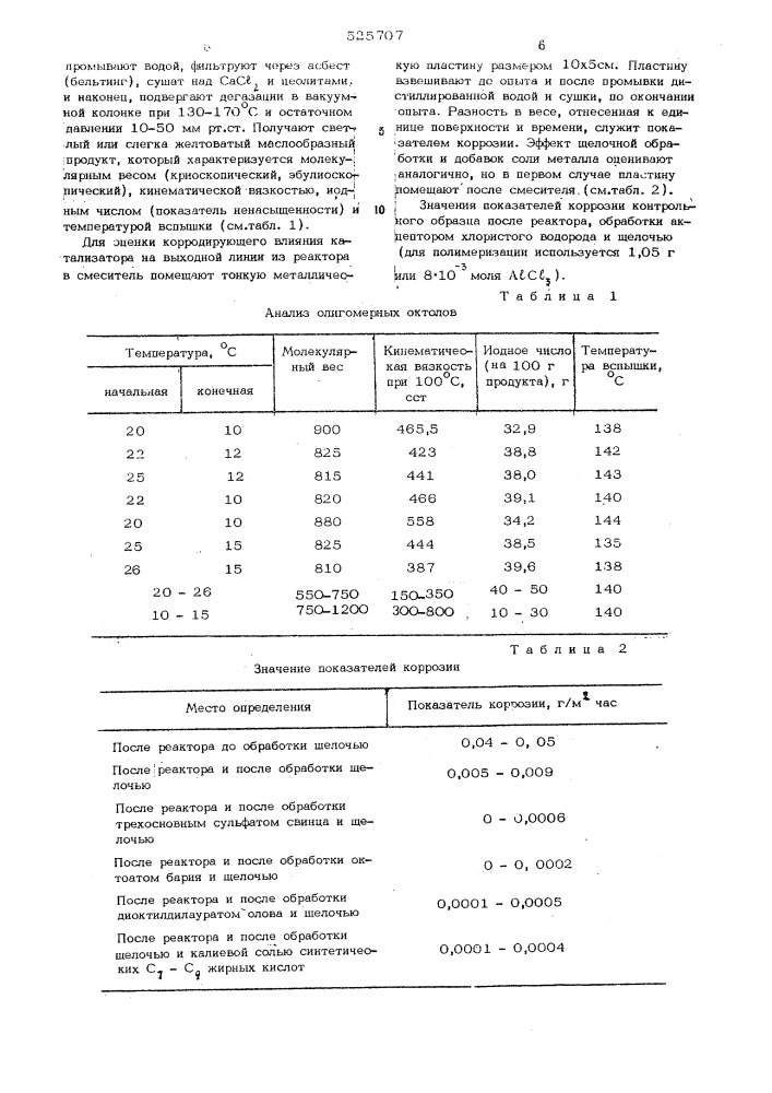 Способ получения олигомеров изобутилена (патент 525707)