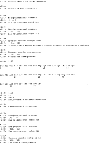 Основанные на амидах пролекарства пептидов глюкагонового надсемейства (патент 2550696)