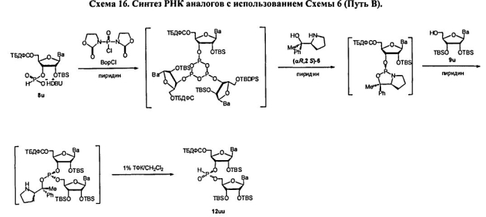 Способ синтеза модифицированных по атому фосфора нуклеиновых кислот (патент 2572826)
