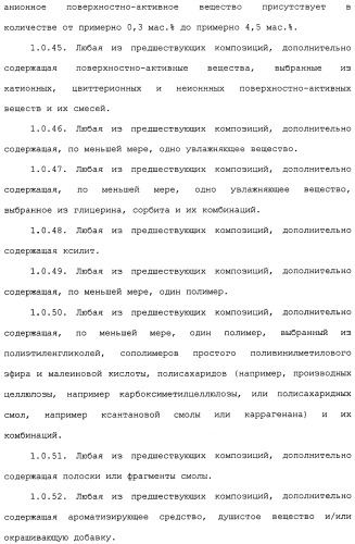 Средство для ухода за полостью рта и способы его применения и изготовления (патент 2481820)