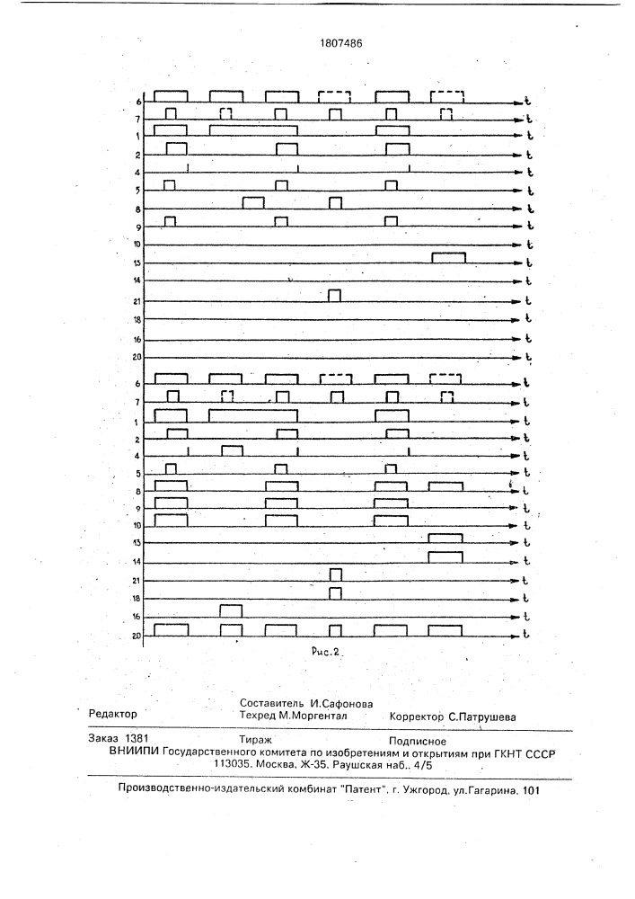 Устройство для контроля распределителя импульсов (патент 1807486)