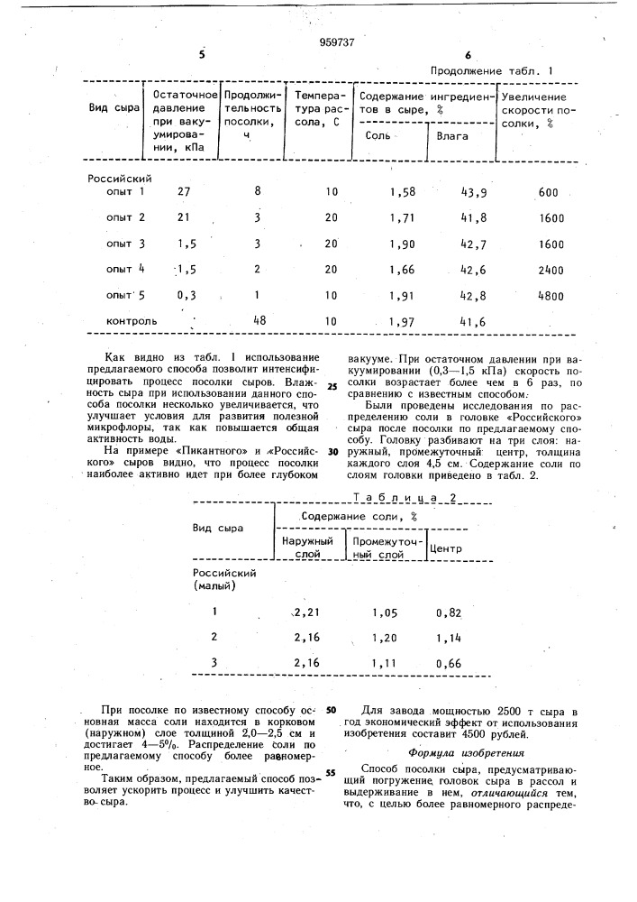 Способ посолки сыра (патент 959737)
