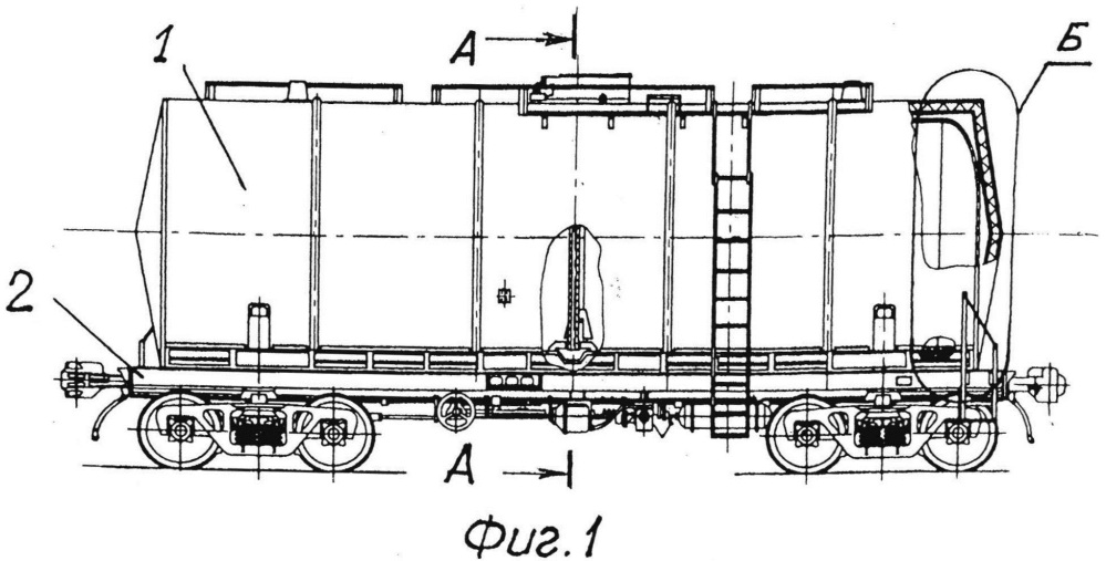 Вагон-цистерна для затвердевающих продуктов (патент 2612079)