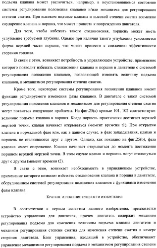 Способ и устройство для управления двигателем внутреннего сгорания, оборудованным универсальной клапанной системой и механизмом регулирования степени сжатия (патент 2390644)