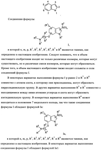 Аминоалкоксииндолы, как лиганды рецептора 5-нт6, для лечения заболеваний цнс (патент 2350602)