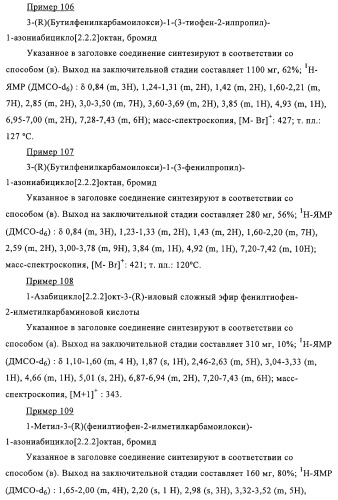 Карбаматные производные хинуклидина, фармацевтическая композиция на их основе и применение (патент 2321588)