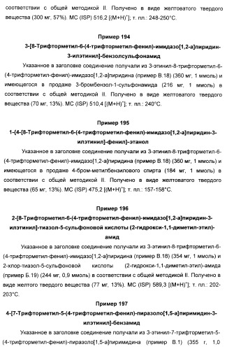 Производные ацетиленил-пиразоло-пиримидина в качестве антагонистов mglur2 (патент 2412943)