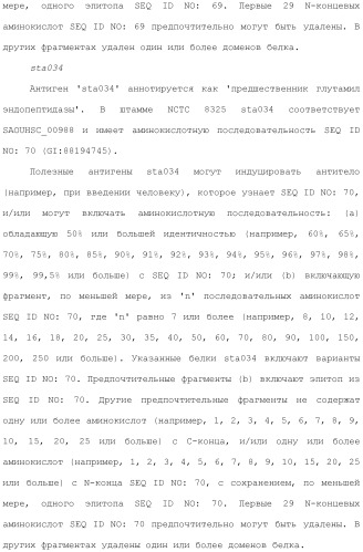 Композиции для иммунизации против staphylococcus aureus (патент 2508126)