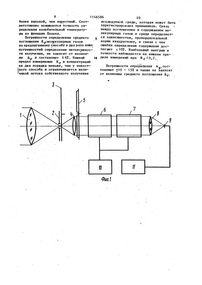 Способ определения параметров состояния молекулярных газов (патент 1146586)