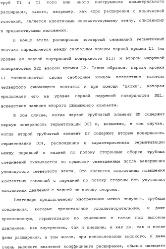 Герметичное трубное соединение с одной или несколькими наклонными опорными поверхностями, выполненное при помощи пластического расширения (патент 2339867)