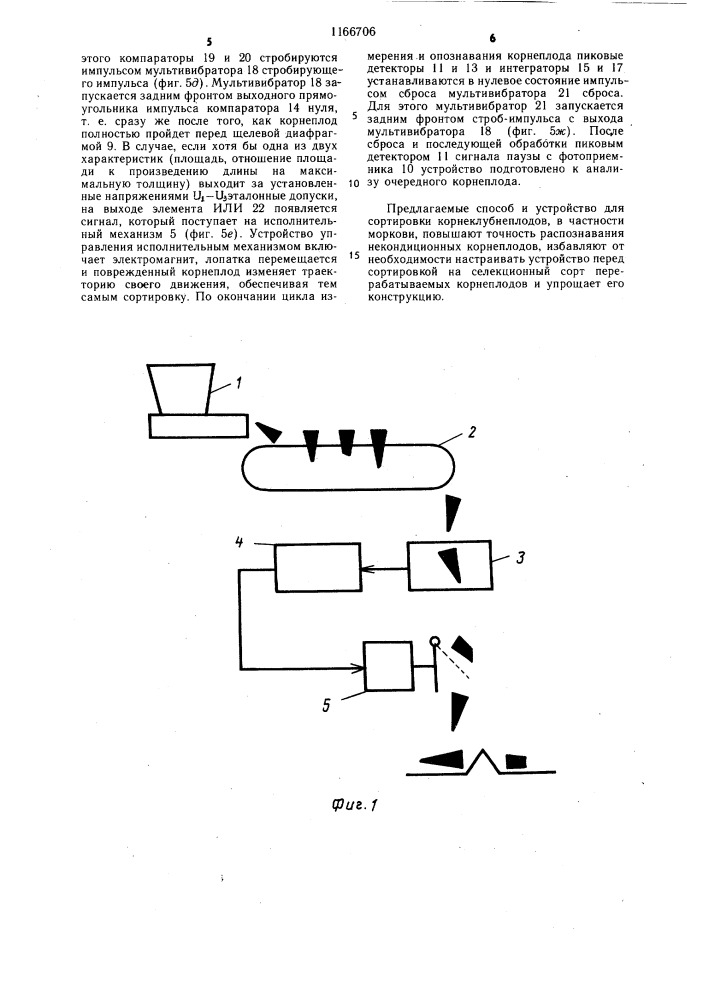Устройство для сортировки корнеклубнеплодов (патент 1166706)