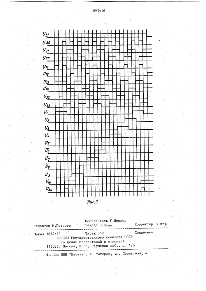 Десятичный счетчик (патент 1095416)