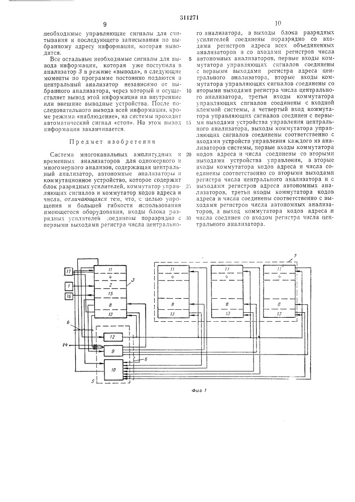 Система многоканальных ал\по1 итудных (патент 311271)