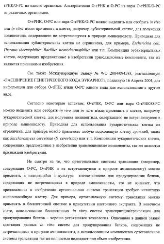 Система экспрессии компонентов ортогональной трансляции в эубактериальной клетке-хозяине (патент 2467069)