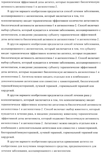 Стабилизированные антитела против ангиопоэтина-2 и их применение (патент 2509085)