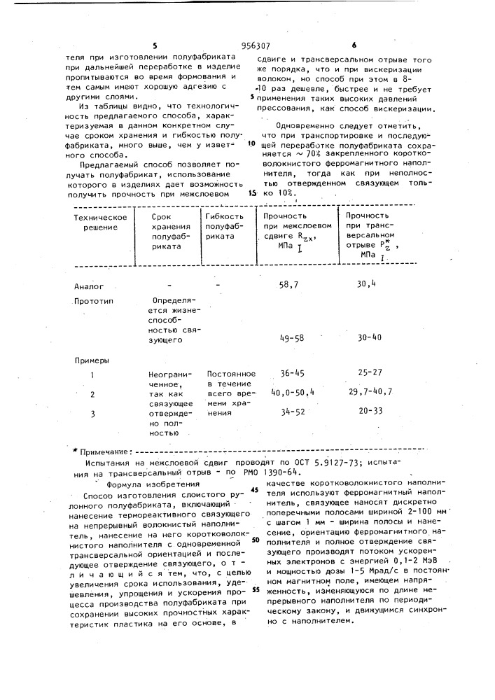 Способ изготовления слоистого рулонного полуфабриката (патент 956307)
