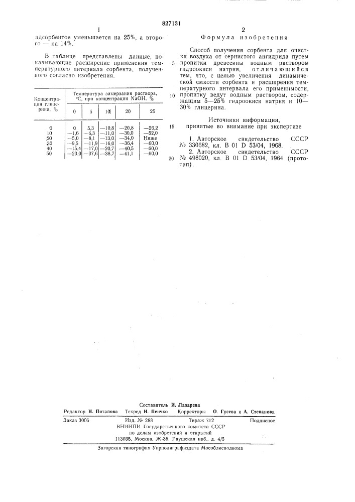 Способ получения сорбента (патент 827131)