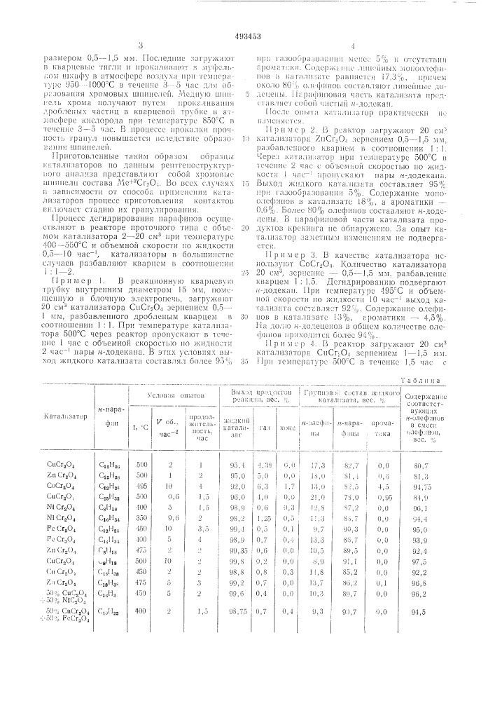 Способ получения высших моноолефиновых углеводородов (патент 493453)