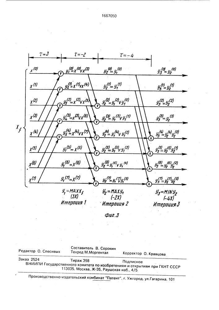 Модуль для логических преобразований булевых функций (патент 1667050)