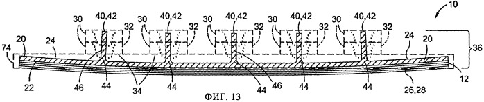 Система и способ для формирования подкрепляющего элемента за одно целое с многослойным металловолокнистым листом (патент 2501710)