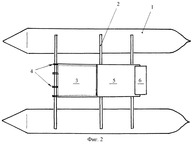 Надувной катамаран (варианты) (патент 2440270)