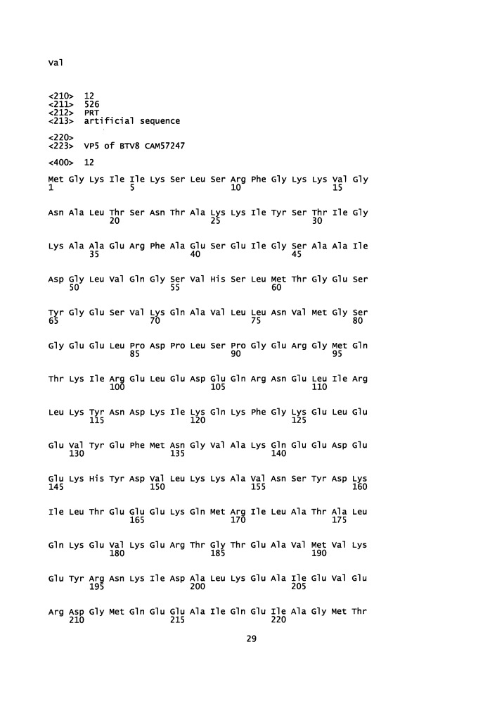 Реассортантные btv и ahsv вакцины (патент 2656187)