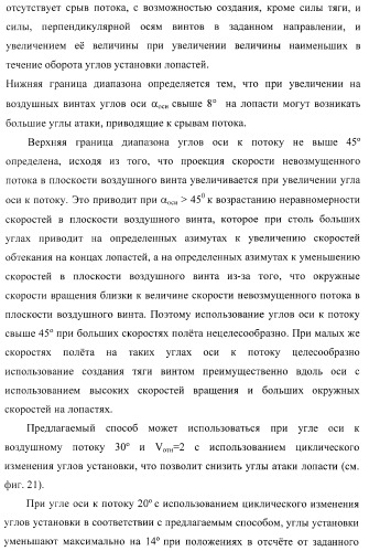 Способ полета в расширенном диапазоне скоростей на винтах с управлением вектором силы (патент 2371354)