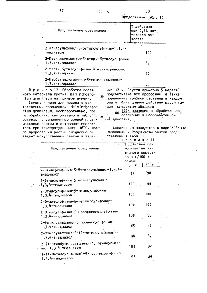 Способ получения производных 2-сульфинил-5-сульфонил-1,3,4- тиадиазола (патент 927115)