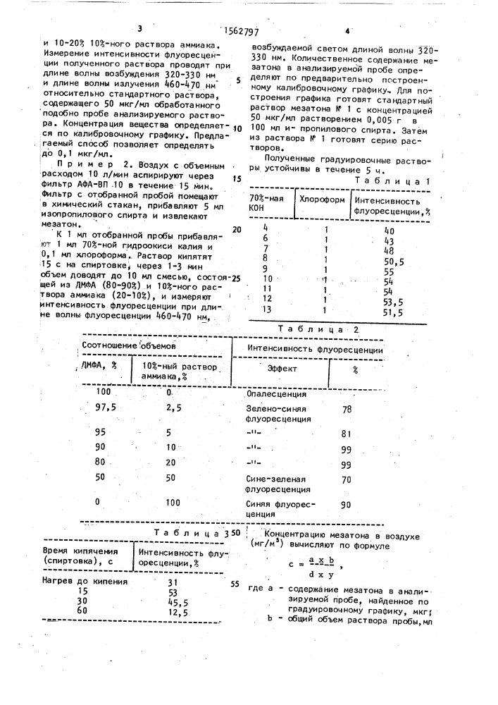 Способ определения мезатона (патент 1562797)