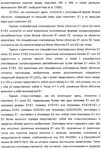 Очищенные белки оболочки вируса гепатита с для диагностического и терапевтического применения (патент 2313363)