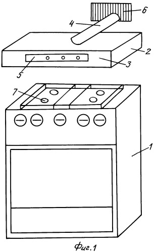 Устройство для подогрева жилых помещений с помощью кухонного вытяжного очистителя воздуха (патент 2425291)