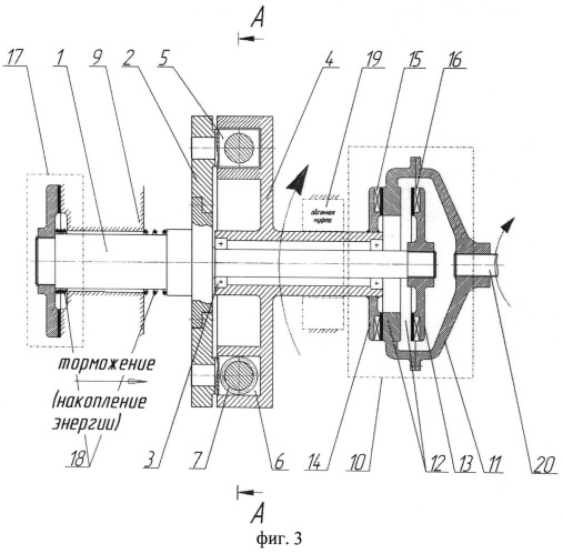 Аккумулятор механической энергии (патент 2529922)