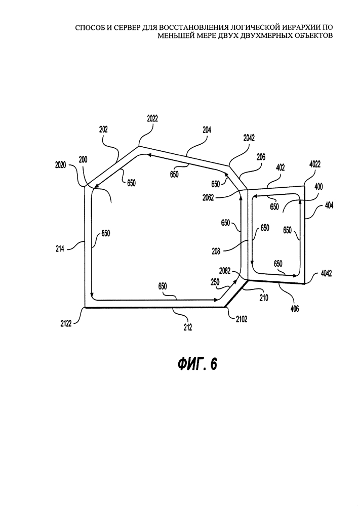 Способ и сервер для восстановления логической иерархии по меньшей мере двух двухмерных объектов (патент 2605035)