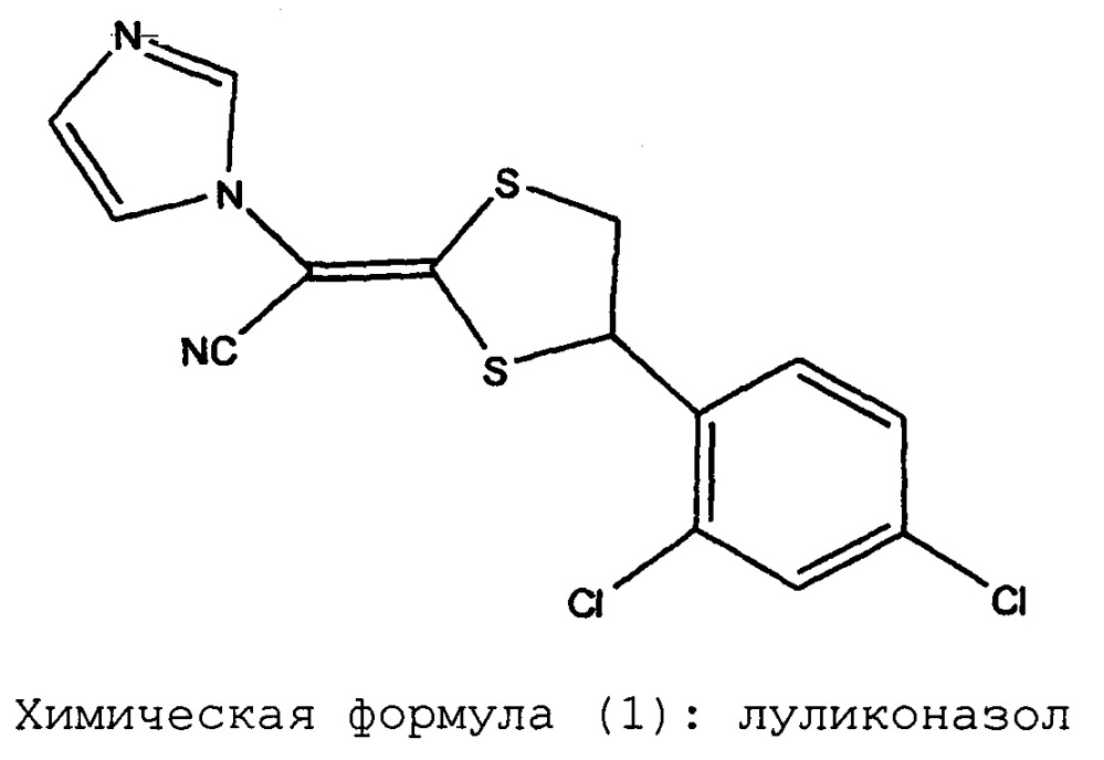 Фармацевтическая композиция, содержащая луликоназол (патент 2621615)