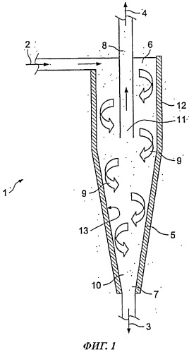Циклонный сепаратор (патент 2515599)