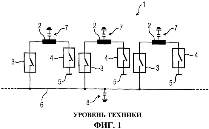 Устройство для энергопитания длинной статорной обмотки с несколькими секциями обмотки (патент 2491695)