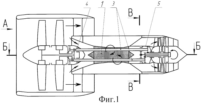Турбовинтовентиляторный двигатель (патент 2371598)
