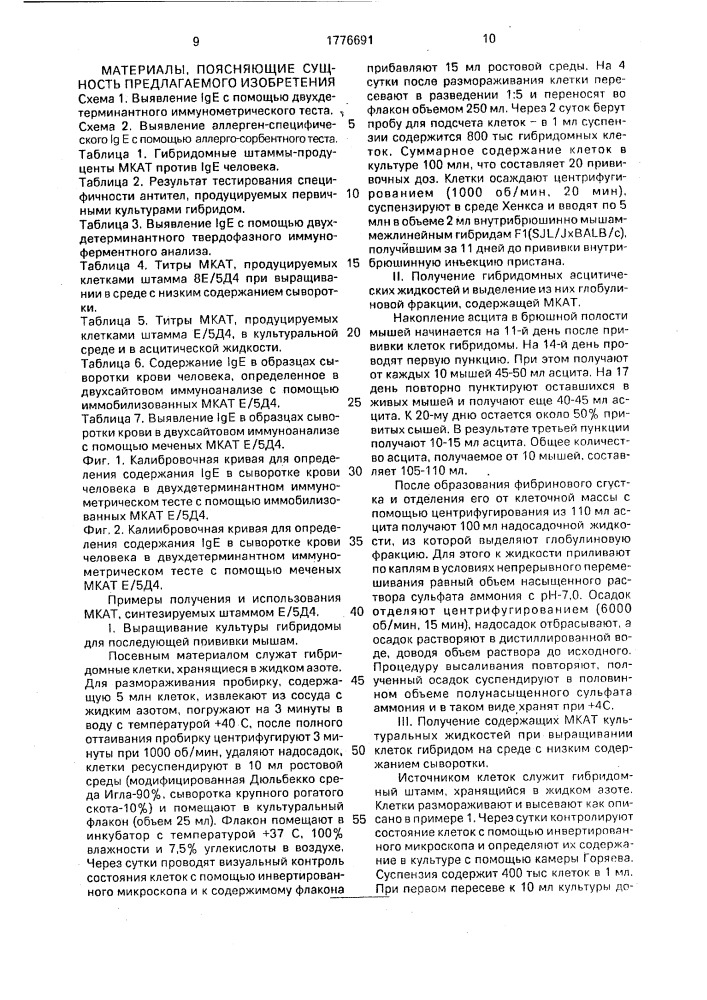 Штамм гибридных культивируемых клеток животных mus мusсulus l, - продуцент моноклональных антител против j @ е человека (патент 1776691)