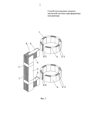 Способ изготовления элемента магнитной системы трансформатора или реактора (патент 2585008)