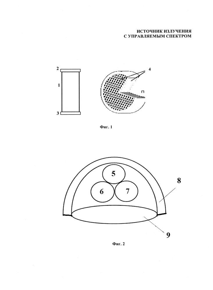 Источник излучения с управляемым спектром (патент 2661441)