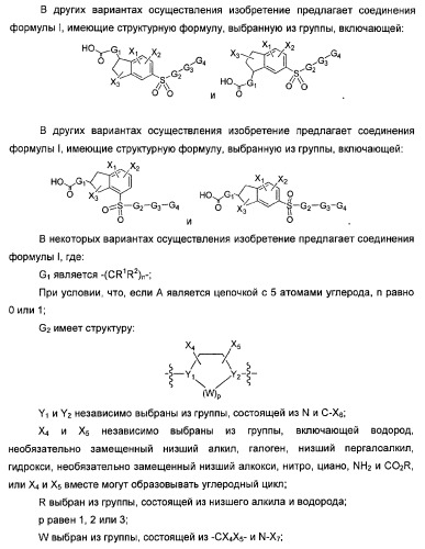 Сульфонил-замещенные бициклические соединения в качестве модуляторов ppar (патент 2384576)