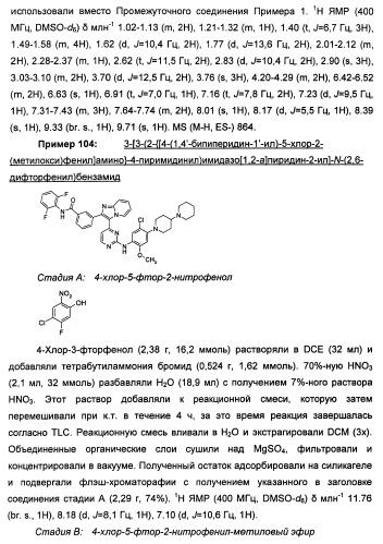 Имидазопиридиновые ингибиторы киназ (патент 2469036)