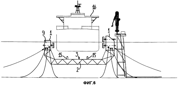 Система для швартовки судна в море (патент 2422318)