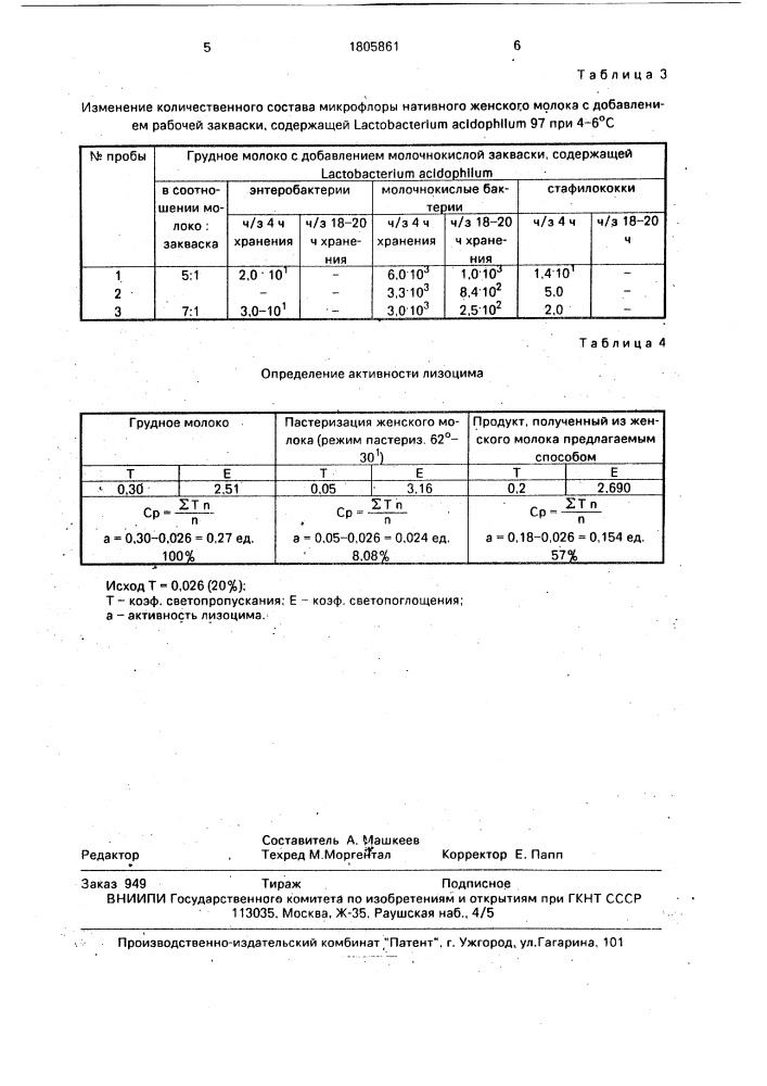 Способ производства молочного продукта для вскармливания детей раннего возраста (патент 1805861)