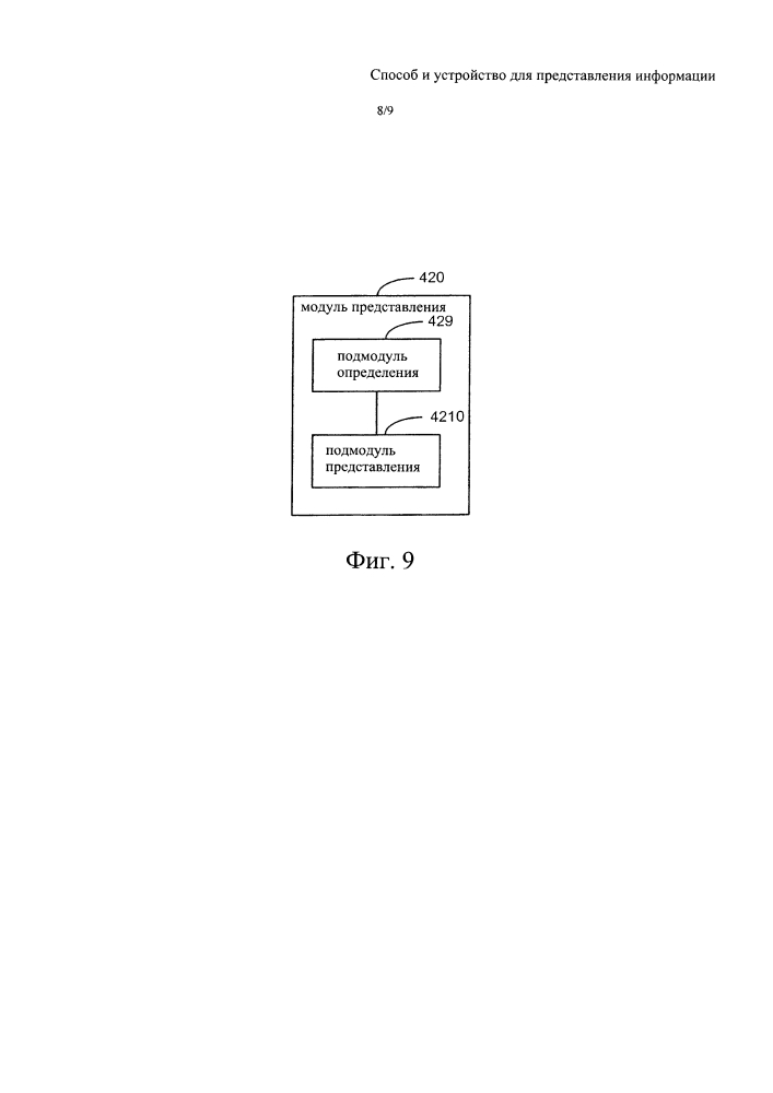Способ и устройство для представления информации (патент 2642427)