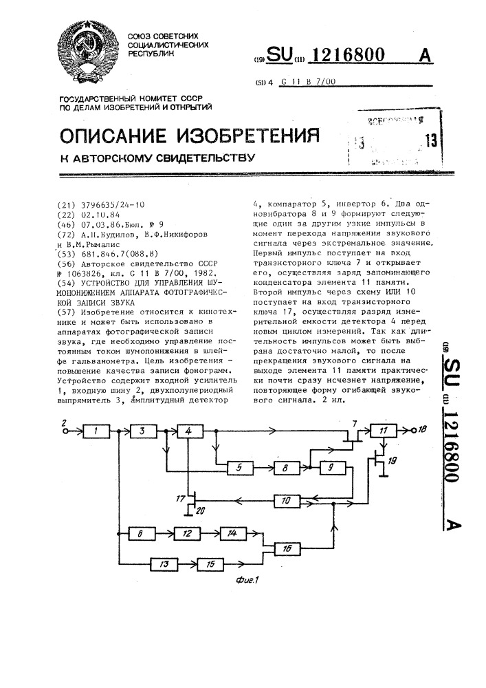 Принципиальная схема фотографического аппарата