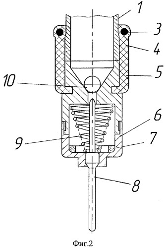 Способ порционной подачи воды из водопроводного крана через насадку с возвратно-поступательным клапанным механизмом (патент 2268964)