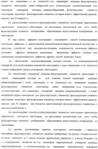 Способ воспроизведения изображения и микрооптическая система безопасности (патент 2472192)